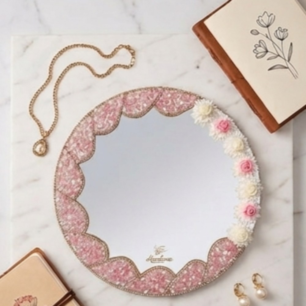 🌸Rose Quartz Mirror✨